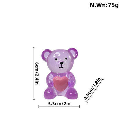 Resin Love Bear Ornament